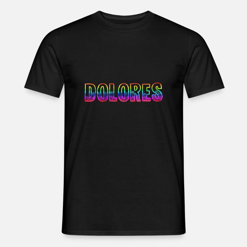 dolores rs regenbogen - Männer T-Shirt - Schwarz