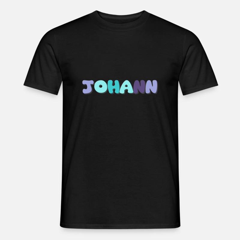 Name - Johann - Männer T-Shirt - Schwarz