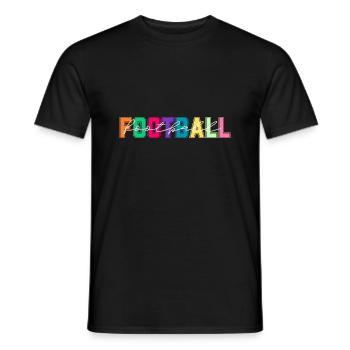 Football Colors - Football Lover Gift - Men's T-Shirt - black - Front - AI Model Male 178 light (178cm)