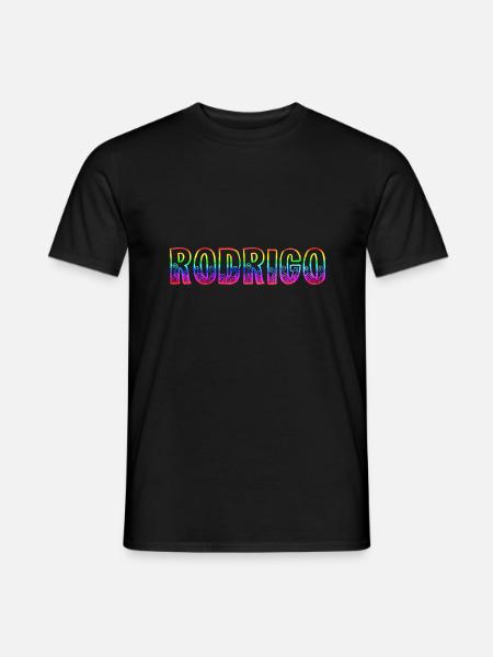 rodrigo rs regenbogen - Männer T-Shirt - Schwarz