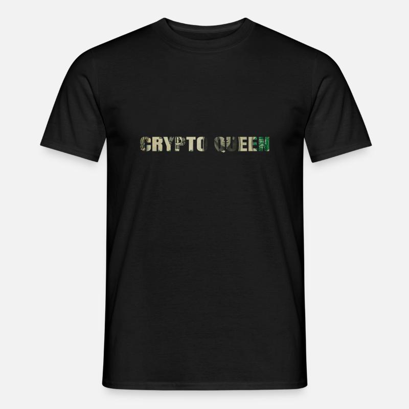 Crypto Queen - Männer T-Shirt - Schwarz