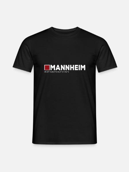 Mannheim Monnem Mannheimat - Men's T-Shirt - black