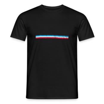 Unterstrich Flag France - Männer T-Shirt - Schwarz - Vorne - AI Model Male 178 light (178cm)