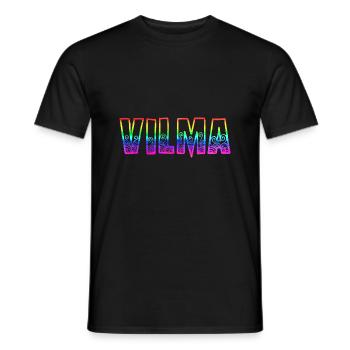 vilma rs arc-en-ciel - T-shirt homme - noir - Devant - AI Model Male 178 light (178cm)