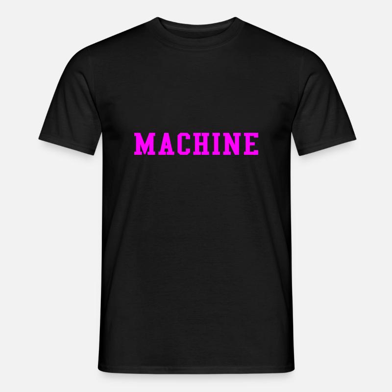 MACHINE (PINK) - Men's T-Shirt - black