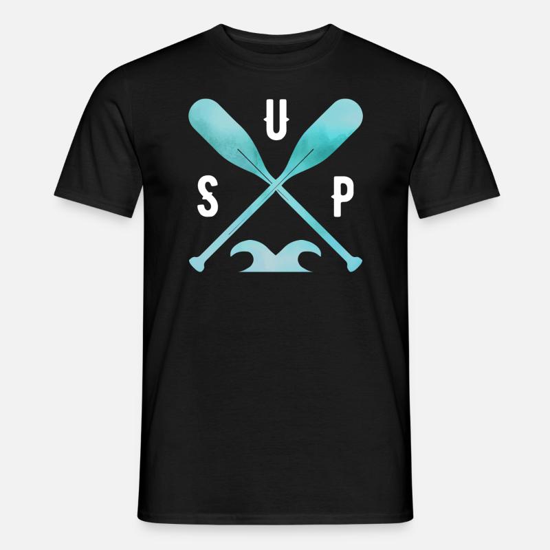 Stand Up Paddle - Männer T-Shirt - Schwarz