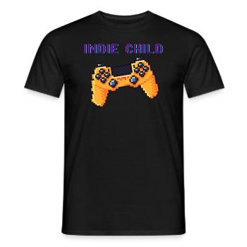 Indie Child Pixel Gaming Shirt Herren Damen - Männer T-Shirt - Schwarz - Vorne - AI Model Male 178 light (178cm)