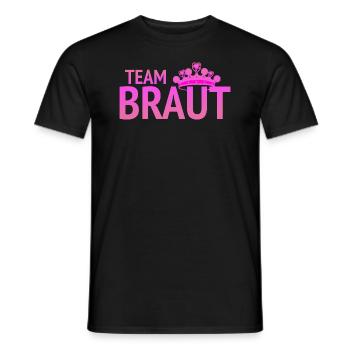 Team Braut - Männer T-Shirt - Schwarz - Vorne - AI Model Male 178 light (178cm)