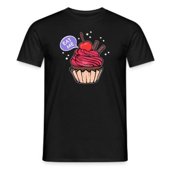 Sweets Statement Cupcake Cuisson Snacking - T-shirt homme - noir - Devant - AI Model Male 178 light (178cm)