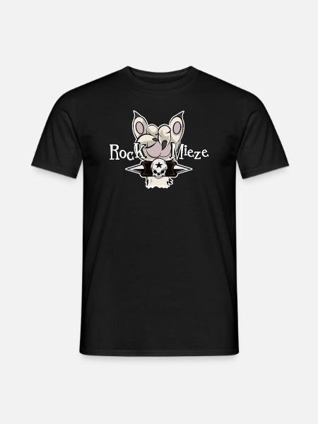 Rock Mieze, Hardrock, Katze, Katzenmama Geschenk - Männer T-Shirt - Schwarz