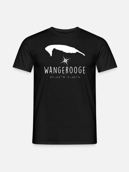 Wangerooge Herzschlag Nordsee Geschenk - Männer T-Shirt - Schwarz