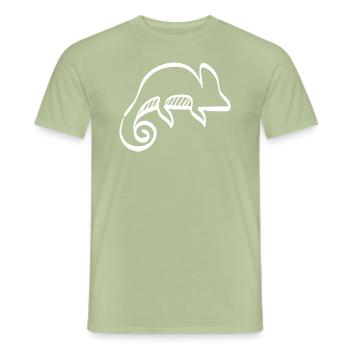 Chameleon - Men's T-Shirt - sage - Front - AI Model Male 178 light (178cm)