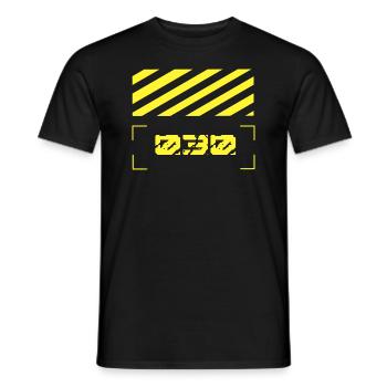 030 - Männer T-Shirt - Schwarz - Vorne - AI Model Male 178 light (178cm)