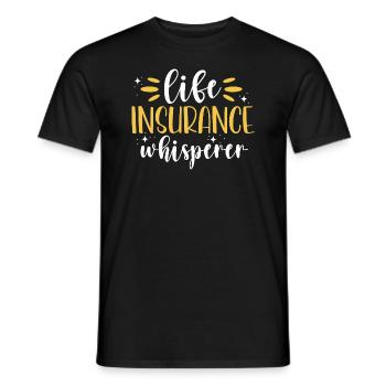 Life Insurance Whisperer - Männer T-Shirt - Schwarz - Vorne - AI Model Male 178 light (178cm)