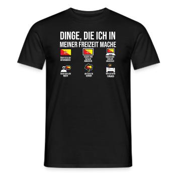 Sizilianer Sizilianisch Sizilien - Männer T-Shirt - Schwarz - Vorne - AI Model Male 178 light (178cm)