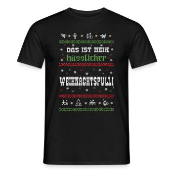 Das ist mein hässlicher Weihnachtspulli - Männer T-Shirt - Schwarz - Vorne - AI Model Male 178 light (178cm)