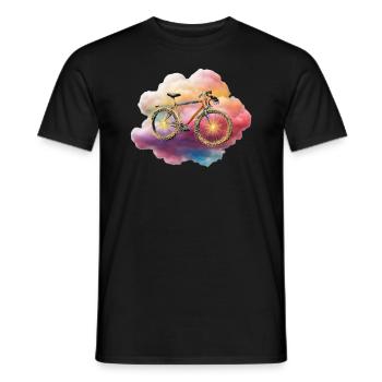 Vélo du Nuage Sacré - T-shirt homme - noir - Devant - AI Model Male 178 light (178cm)