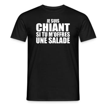 Mann, der liebt: Salat. Lustiger Design-Humor - Männer T-Shirt - Schwarz - Vorne - AI Model Male 178 light (178cm)