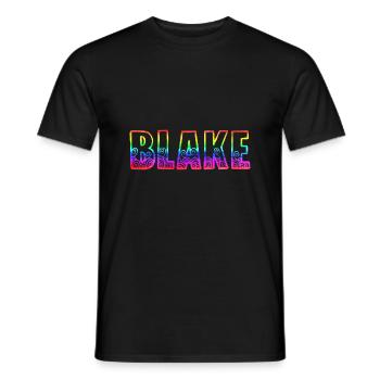 blake rs arc-en-ciel - T-shirt homme - noir - Devant - AI Model Male 178 light (178cm)