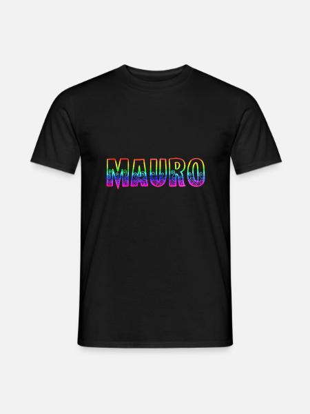 mauro rs rainbow - Men's T-Shirt - black