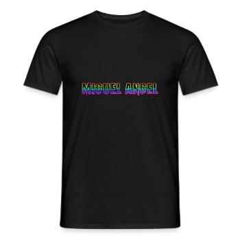 Miguel Angel RS Rainbow - Men's T-Shirt - black - Front - AI Model Male 178 light (178cm)