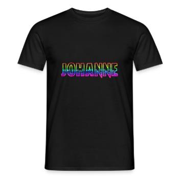 johanne rs arc-en-ciel - T-shirt homme - noir - Devant - AI Model Male 178 light (178cm)