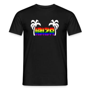 Ibiza - T-shirt homme - noir - Devant - AI Model Male 178 light (178cm)