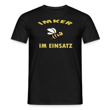 Imker im Einstaz - Männer T-Shirt - Schwarz - Vorne - AI Model Male 178 light (178cm)