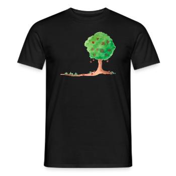 pommier d'amour - T-shirt homme - noir - Devant - AI Model Male 178 light (178cm)