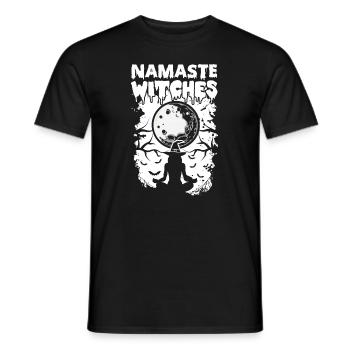 Namaste Witches Meditation Hexe - Männer T-Shirt - Schwarz - Vorne - AI Model Male 178 light (178cm)
