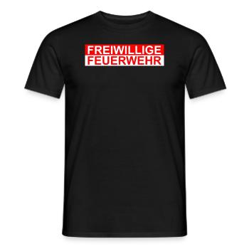 Freiwillige Feuerwehr - Männer T-Shirt - Schwarz - Vorne - AI Model Male 178 light (178cm)