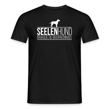 Braque du Bourbonnais Seelenhund Hunde Wilsigns - Männer T-Shirt - Schwarz - Vorne - AI Model Male 178 light (178cm)
