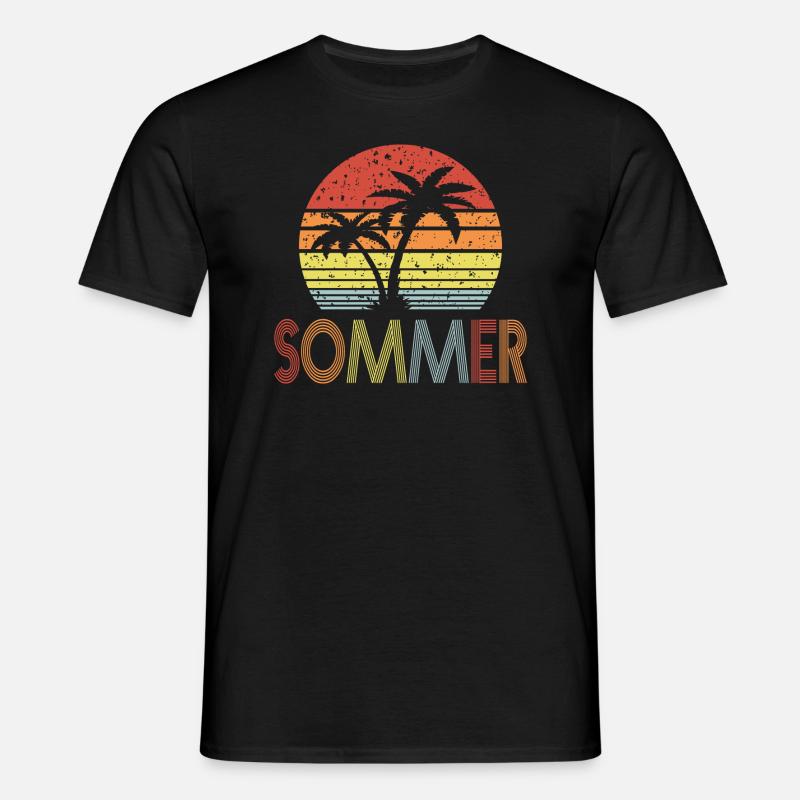 Sommer - Männer T-Shirt - Schwarz