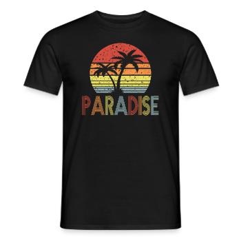 Paradise - Männer T-Shirt - Schwarz - Vorne - AI Model Male 178 light (178cm)