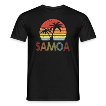 Samoa - Men's T-Shirt - black - Front - AI Model Male 178 light (178cm)