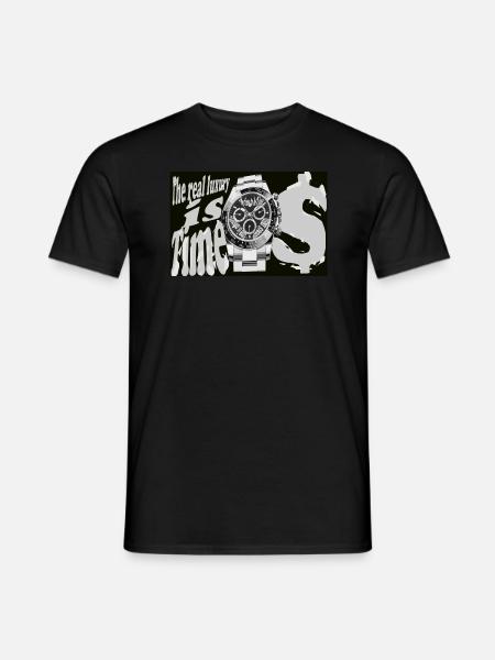 The real luxury is time - Men's T-Shirt - black