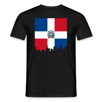 Dominican Republic Flag Dom Rep Flag Travel - Men's T-Shirt - black - Front - AI Model Male 178 light (178cm)