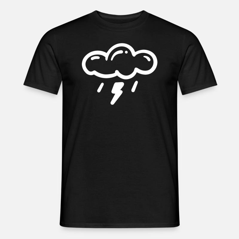 Gewitterwolke - Männer T-Shirt - Schwarz