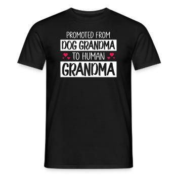 Befördert zur Oma Neue Oma Lustige Oma - Männer T-Shirt - Schwarz - Vorne - AI Model Male 178 light (178cm)