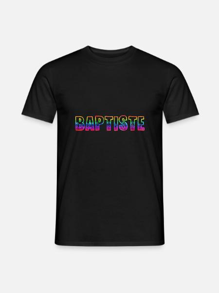 baptiste rs rainbow - Men's T-Shirt - black