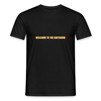 Welcome Shitshow Bar - Men's T-Shirt - black - Front - AI Model Male 178 light (178cm)