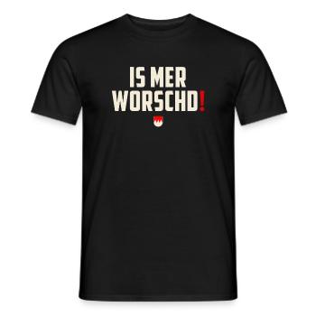 Is mer worschd - Franken Dialekt Spruch Fränkisch - Männer T-Shirt - Schwarz - Vorne - AI Model Male 178 light (178cm)