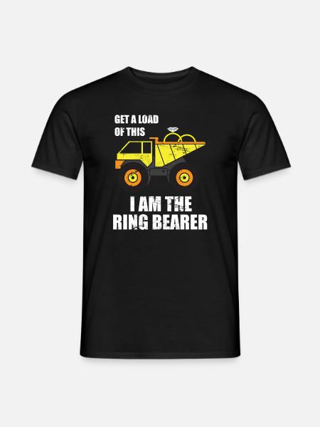 Best man ring gift - Men's T-Shirt - black