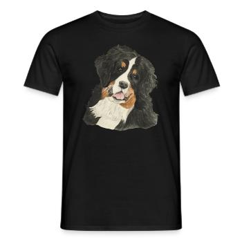 Bernese Mountain Dog - Men's T-Shirt - black - Front - AI Model Male 178 light (178cm)