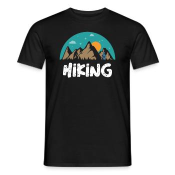 Randonnée Nature Nature Nature Camping Randonnée - T-shirt homme - noir - Devant - AI Model Male 178 light (178cm)