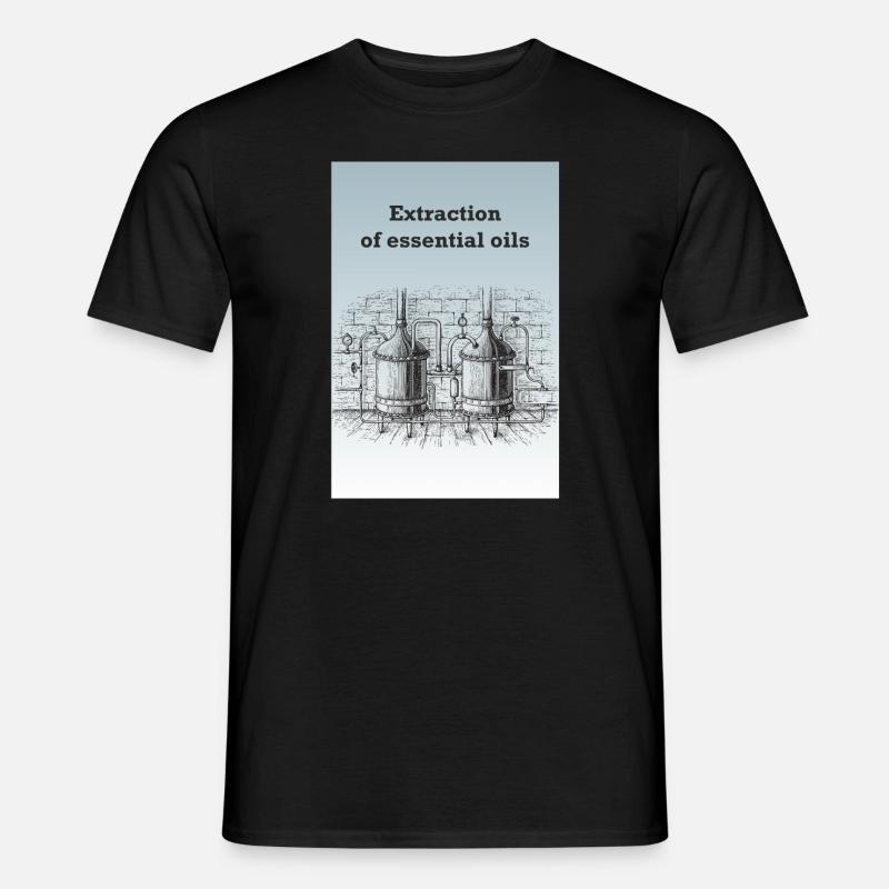 Extraktion von ätherischen Ölen - Männer T-Shirt - Schwarz