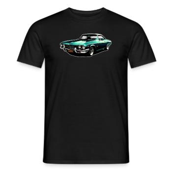Vintage Racing Classic Car Motiv - Männer T-Shirt - Schwarz - Vorne - AI Model Male 178 light (178cm)