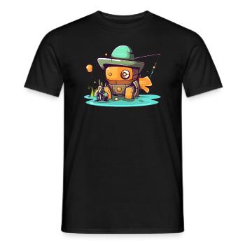 Sinful robot - Men's T-Shirt - black - Front - AI Model Male 178 light (178cm)