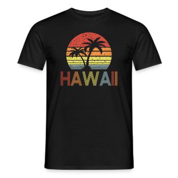 Hawaï - T-shirt homme - noir - Devant - AI Model Male 178 light (178cm)