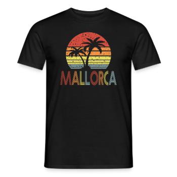 Majorque - T-shirt homme - noir - Devant - AI Model Male 178 light (178cm)